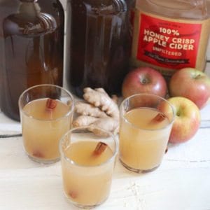 Apple Cinnamon Ginger Kombucha | Photo: Living Well Kitchen